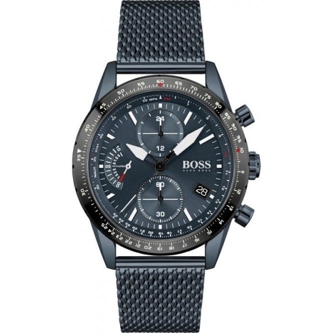 Hugo Boss Men's Chronograph Blue Pilot Edition Watch - 1513887